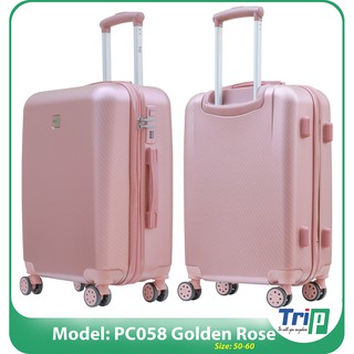 Vali chống trộm trip pc058 - size 22inch - màu vàng hồng