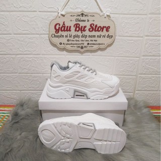 Giày Sneaker Nữ Viền Xám Hot Trend