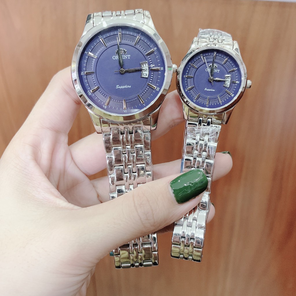 Đồng Hồ Nam Nữ Thời Trang Orient ORR12, Kính Sapphire, Size 40mm/30mm (giá 1 cặp)