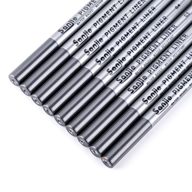 RUIXIANG Bút lông vẽ tranh phác thảo nhanh khô chống thấm nước ngòi 0.05 mm