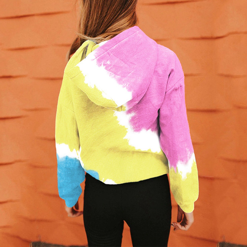 Equalistic Asaka 2020 New Women Ladies Fashion Long Sleeve Tie Dye Print Hoodies Casual Loose Hooded Sweatshirts Pullover Tops | BigBuy360 - bigbuy360.vn