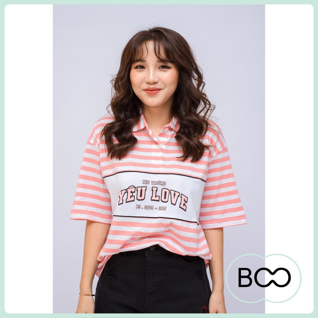Áo Polo Fe Stu Loose Yêu Love Boo | BigBuy360 - bigbuy360.vn