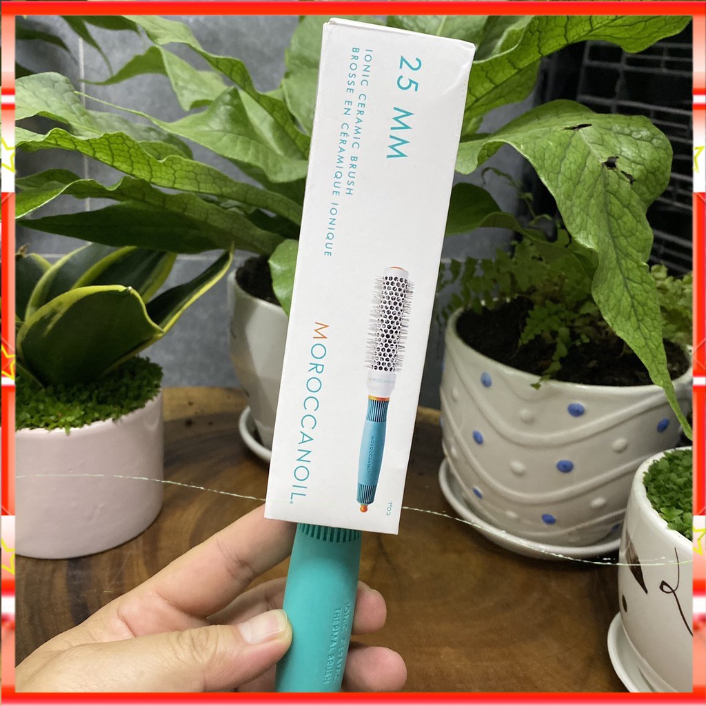 Lược tròn gốm sấy xoăn MOROCCANOIL CERAMIC Round Brush