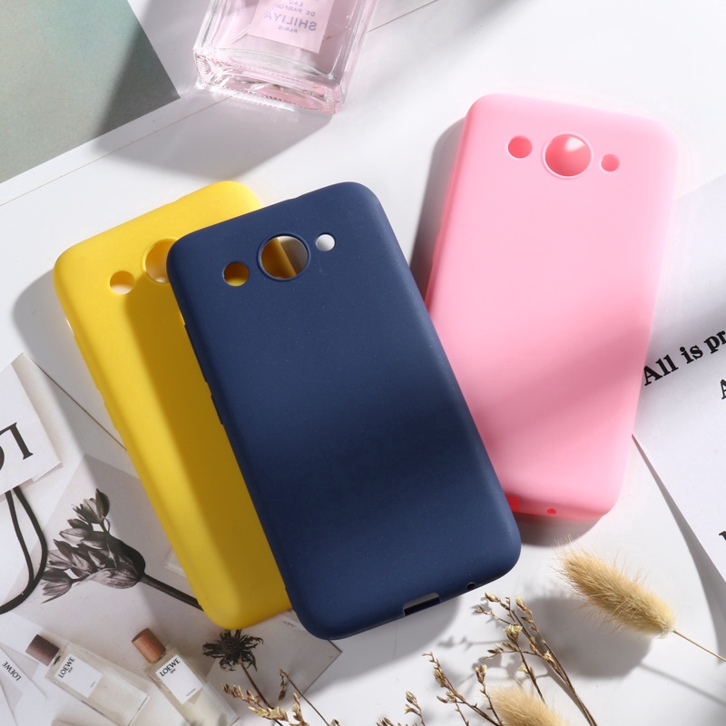 Ốp điện thoại TPU silicone mịn nhiều màu dễ thương cho Huawei Y3 2017 Y3 2018 Y5 lite 2017