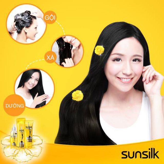 12 Gói Dầu gội Sunsilk óng mượt rạng ngời 6g