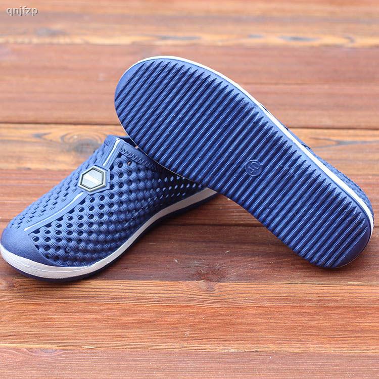 Giày Lười Bằng Nhựa Chống Trượt Thoáng Khí Thời Trang Mùa Hè 0813