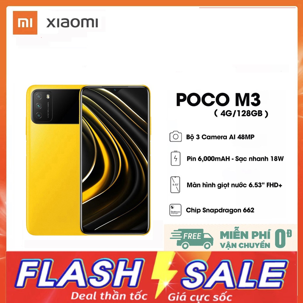 Điện thoại Xiaomi POCO M3 - Bảo hành 18 tháng