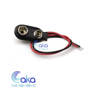 Set 2 Dây đế pin 9V ra dây sẵn nguồn đỏ đen tiện dụng