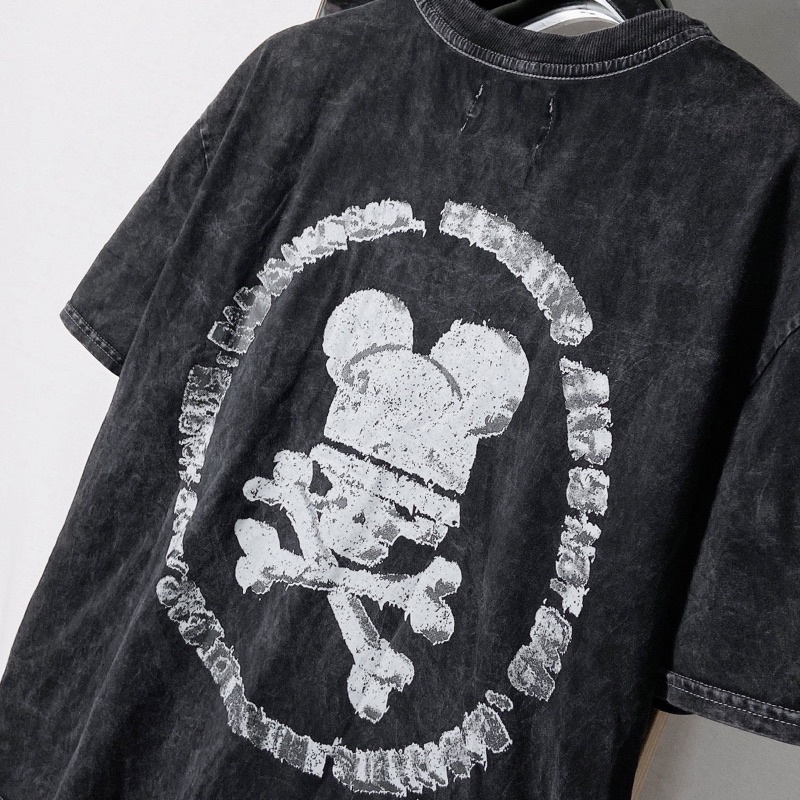 Áo thun tay lỡ Rebel wash xám / Nam nữ unisex ❤️ Áo phông cổ tròn form rộng Jaystoree