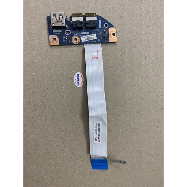 Board jack âm thanh và cổng usb laptop Asus K45 P45