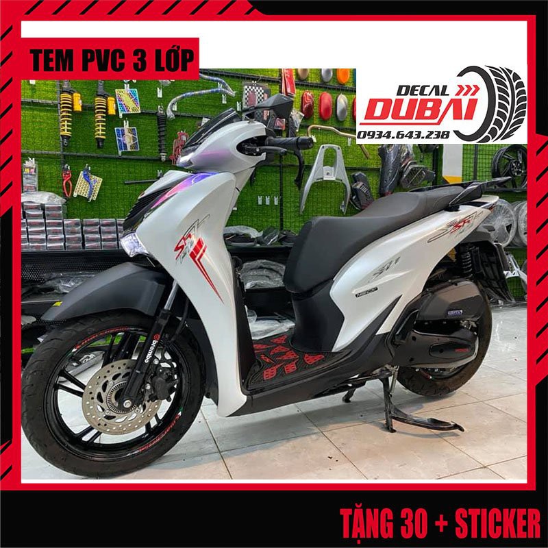 Tổng Hợp Các Mẫu Tem Rời SH Bán Chạy Nhất - Decal 3 lớp không bay màu - Dán được các màu xe