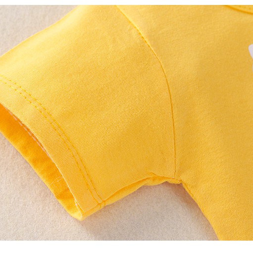TH72 bộ đồ ngắn tay vải cotton Quảng Châu cho bé trai và bé gái