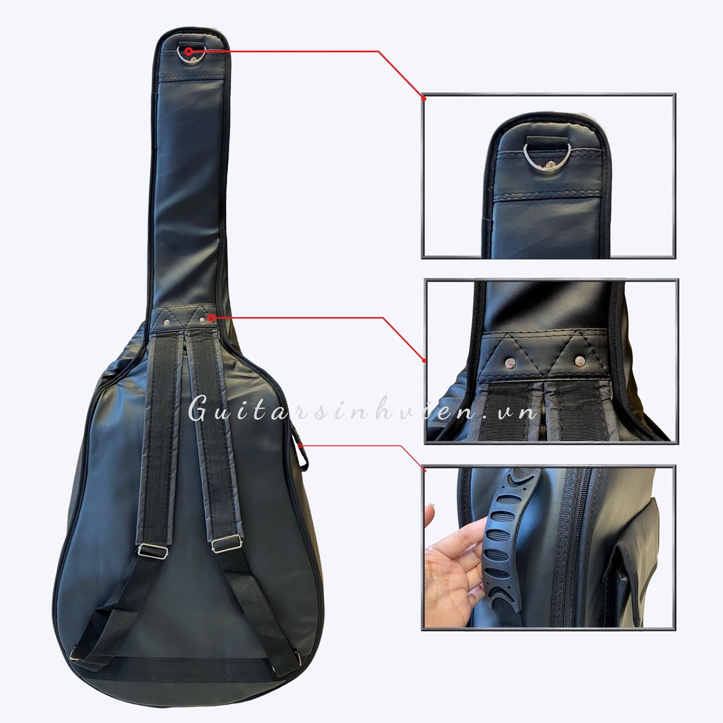 Bao đựng đàn guitar chất lượng, bao da 3 lớp Guitar Sinh Viên