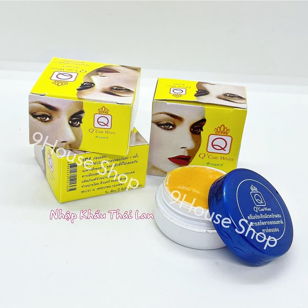 01 Hủ Kem Nghệ Q'CARE WHITE 5gram Thái Lan