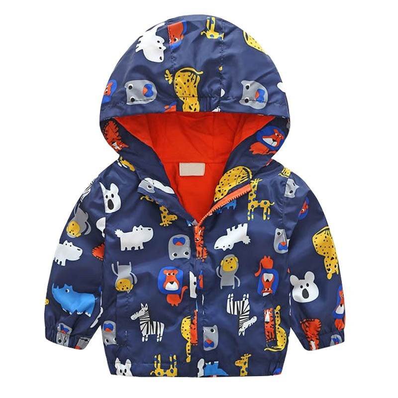 Áo khoác Hoodie chống mưa gió tiện lợi thời trang cho bé