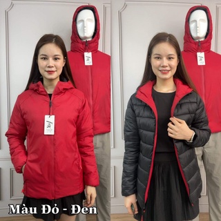 Áo phao lông vũ HKB 2 mặt 2 lớp chống nước, siêu nhẹ, siêu ấm, đồ đôi, đội nhóm