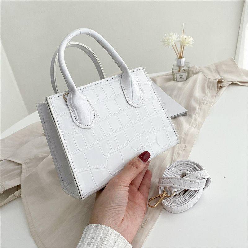 Túi xách nữ họa tiết đá cao cấp phù hợp niche năm 2021 túi xách đeo một vai kiểu phương Tây mới hợp thời trang