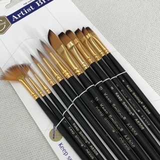 Bộ 12 Bút vẽ - Bút lông tô màu- Bút vẽ cho bé, Bộ cọ học vẽ cho trẻ , cọ vẽ màu nước , bộ cọ vẽ nail