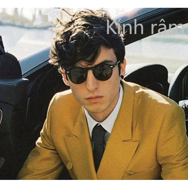 Kính mát tròn gọng kim loại cao cấp cho nam