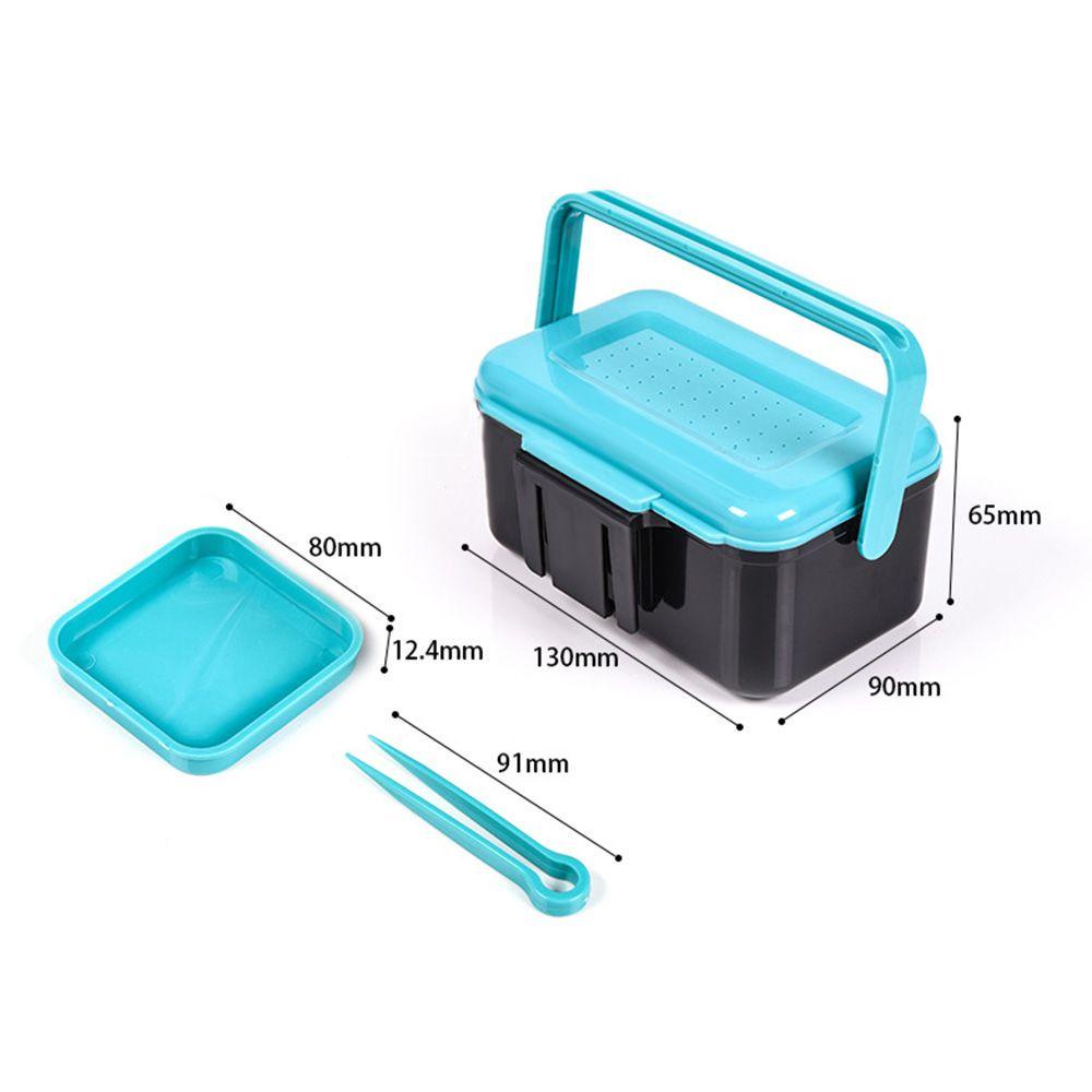 MUVAKO Hộp Đựng Mồi Câu Cá Bằng ABS Treo Thắt Lưng