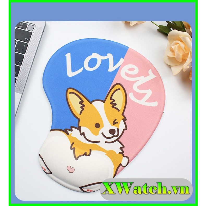 Lót chuột hình chú chó Shiba dễ thương
