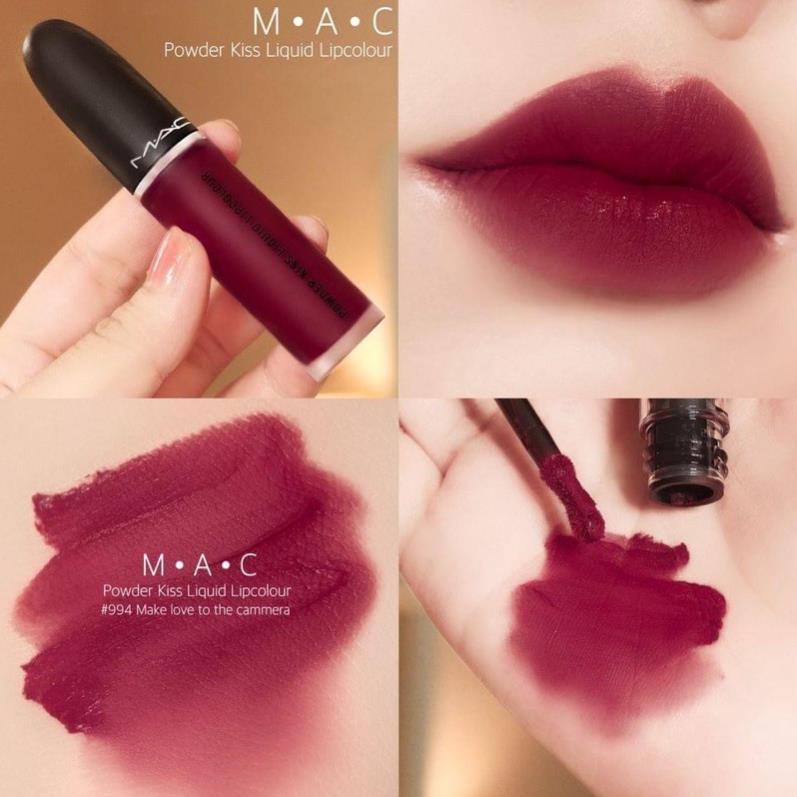 Son Kem Mac Powder Kiss Liqiud Lipcolour Debut💋CHUẨN AUTH 100%💋siêu mịn lỳ-bảng màu thời thượng-cá tính-nổi bật *