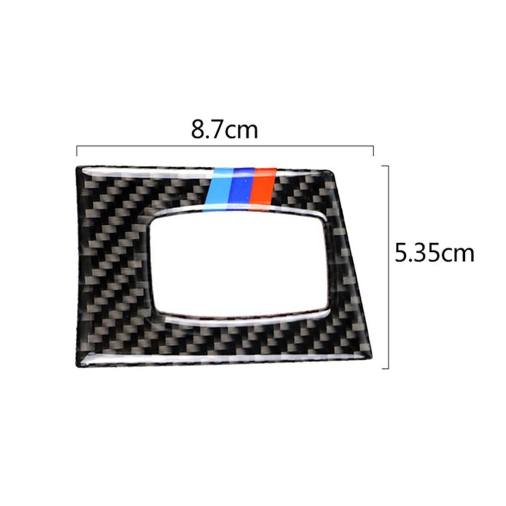 [Coco] Car Interior Decor Carbon Fiber Start Button Panel Trim Cover Sticker Replacemnt for BMW e90 e92 e93