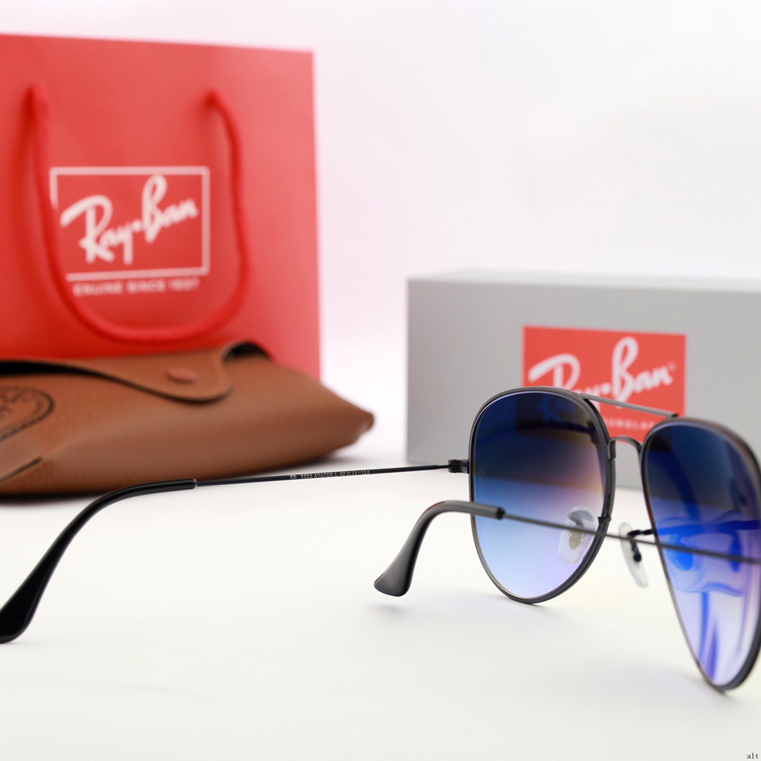 Aviator Ray-Ban_ chính hãng Kính râm 2021 Thời trang Hàn Quốc mới Kính râm nam nữ một mảnh Cặp đôi hợp thời trang Du lịch ngoài trời Kính râm lái xes