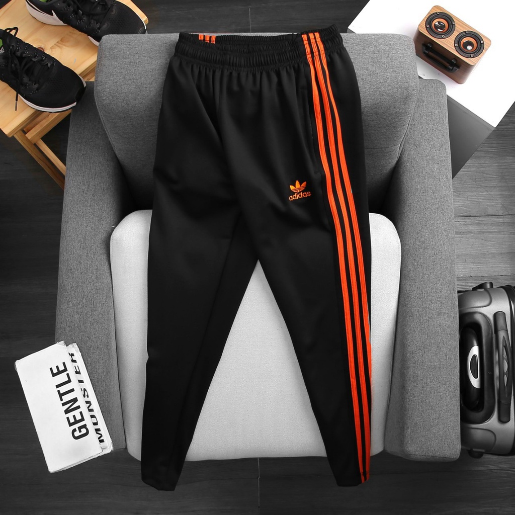 Quần thể thao nam, quần jogger nam ống suông, vải poly 2 da cao cấp, dây kéo chống thấm, form lớn