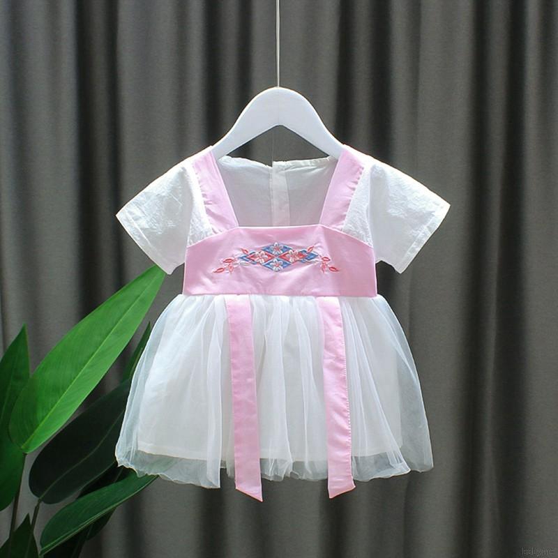 ♕ babyme ღ Baby Girl Plaid Pattern Sleeveless Dress Pageant  Chinese style Dresses