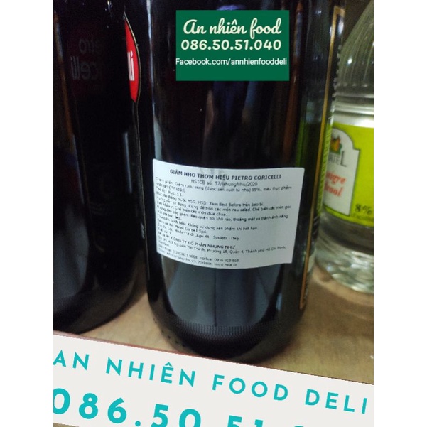 Giấm Balsamico Pietro Coricelli Giấm Nho Thơm 1Lít