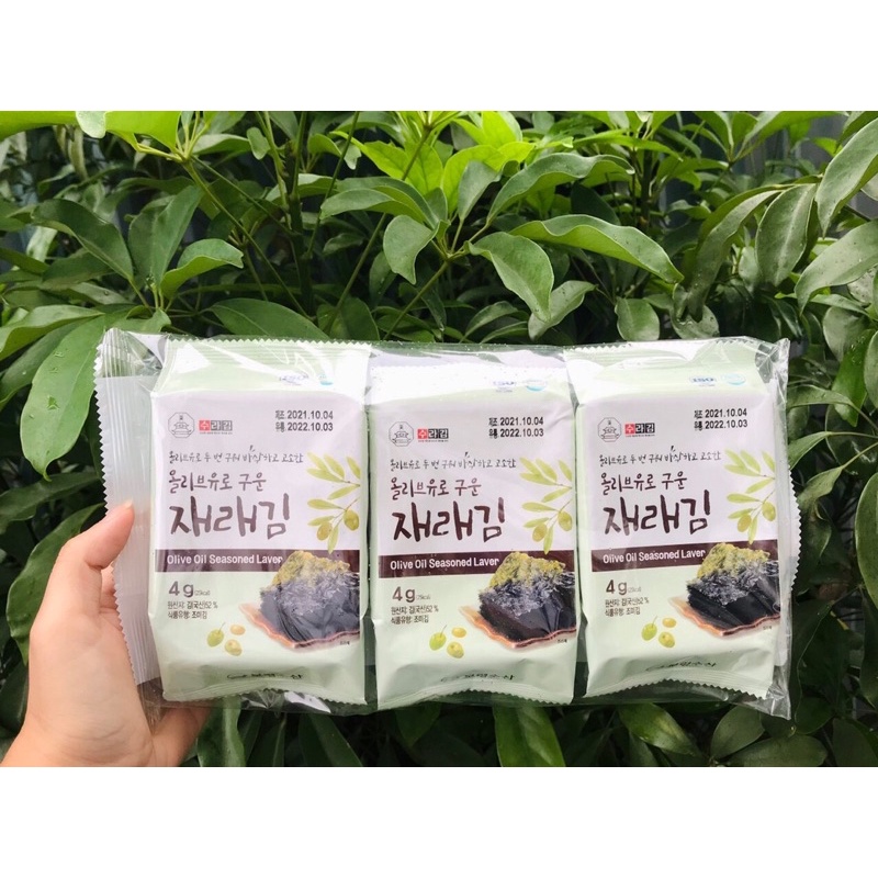 Rong biển ăn liền hàn quốc lốc 3 gói