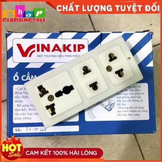 Ổ cắm 3 ngả tl đa năng k3 vinakip-giadung24h