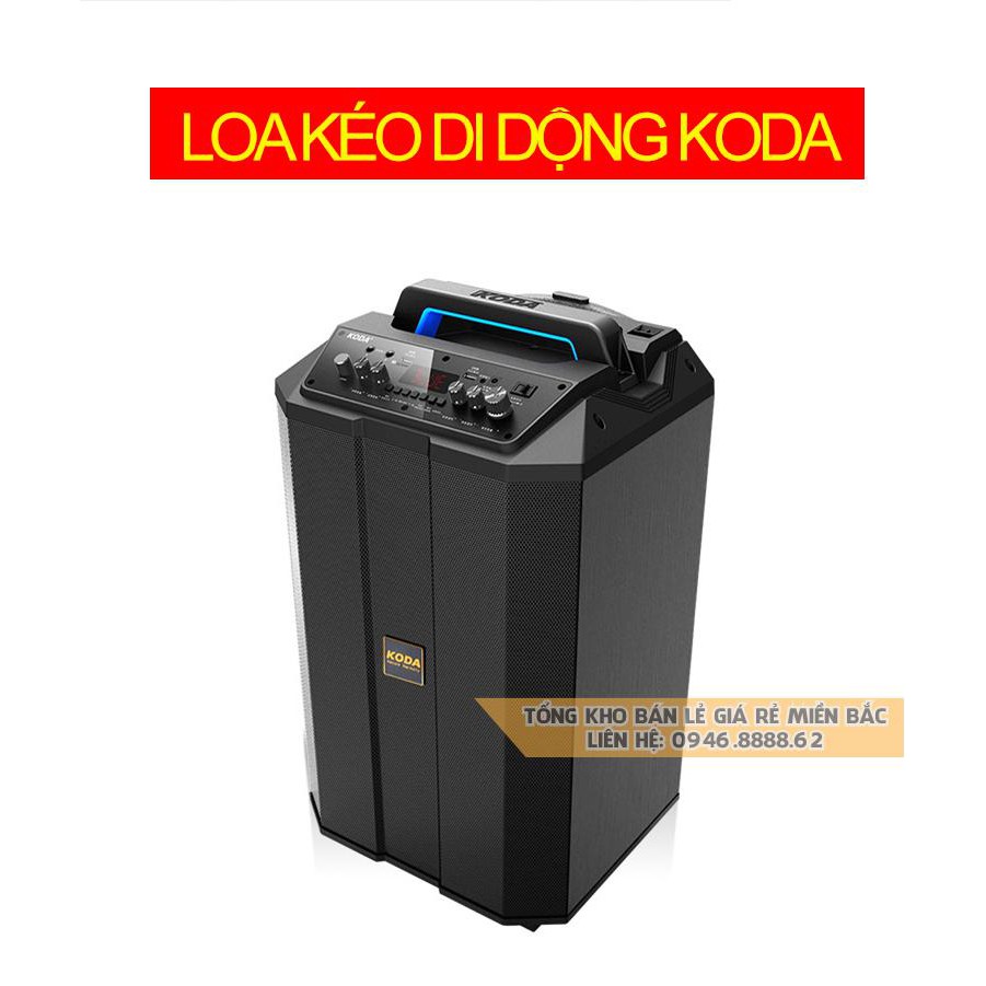 Loa kéo KODA, BLUETOOTH Bass 30  cao cấp - Tặng kèm 02 Micro cao cấp không dây