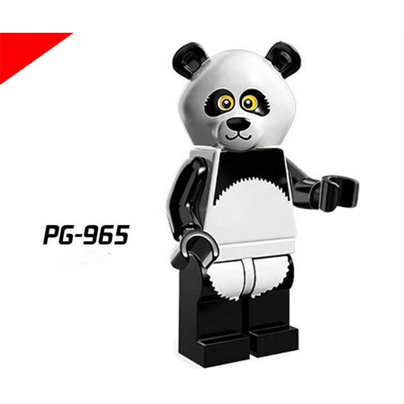 Đồ chơi khối mô hình lắp ghép hình thỏ / gấu trúc đáng yêu cho trẻ nhỏ