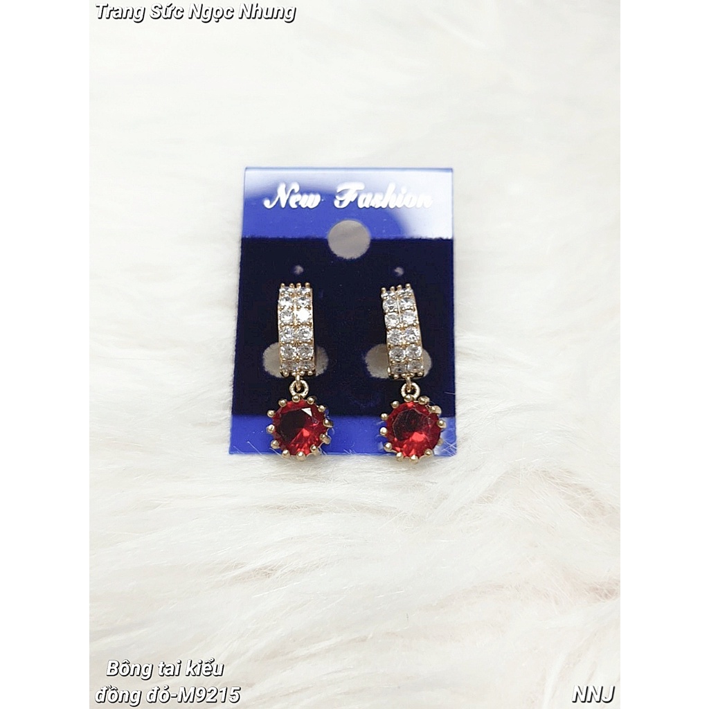 Bông tai kiểu đồng đỏ-M9215