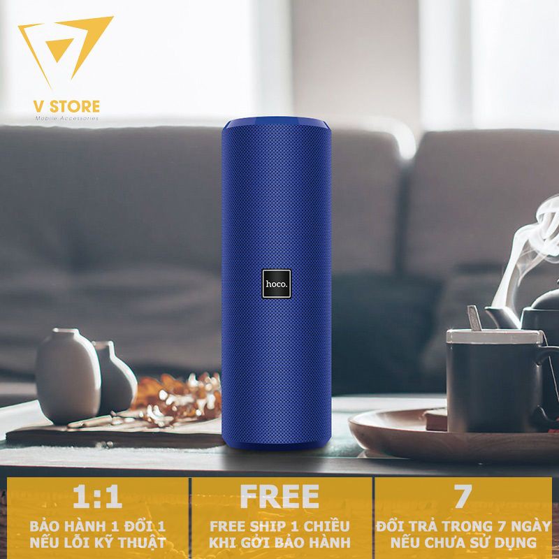 LOA BLUETOOTH NGHE NHẠC HOCO BS33 5W V5 CHỐNG TIA NƯỚC IPX5 PIN TRÂU HỖ TRỢ AUX, USB, THẺ NHỚ, FM