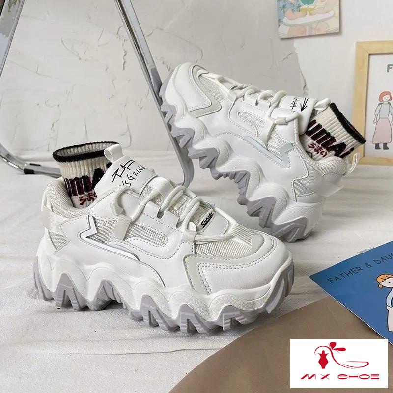 M & X~ Giày Thể Thao Phối Lưới Thoáng Khí Phong Cách ins Thời Trang 2022 Dễ Phối Đồ Cho Nữ