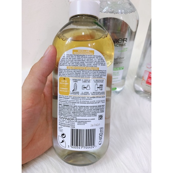 Tẩy Trang Garnier Solution Micellaire 400ml, - Garnier