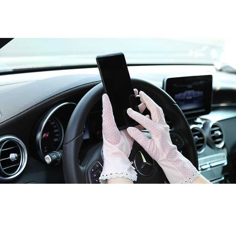 Găng tay nữ chống nắng UV dành cho Mùa Hè - [CHẤT LIỆU COTTON]