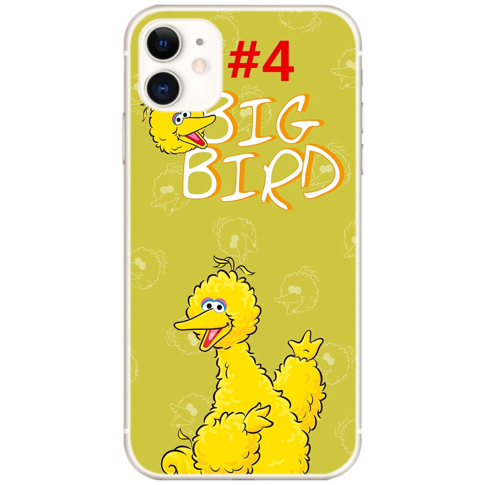 Ốp Lưng Silicone Mềm Chống Sốc In Hình Hoạt Hình Sesame Street Cho Iphone 12 Pro Max 5g / I12 Mini / Se 2020 / Iphone 4 4s 4g