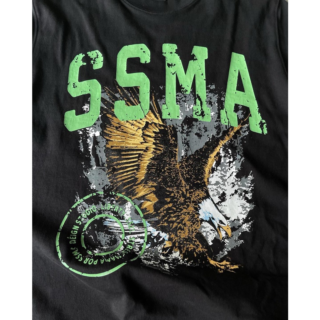 Stressmama Áo thun Liberty T - Shirt Màu Đen Chất Liệu 100% Cotton vài dày 250GSM, in lụa thủ công - Local Brand