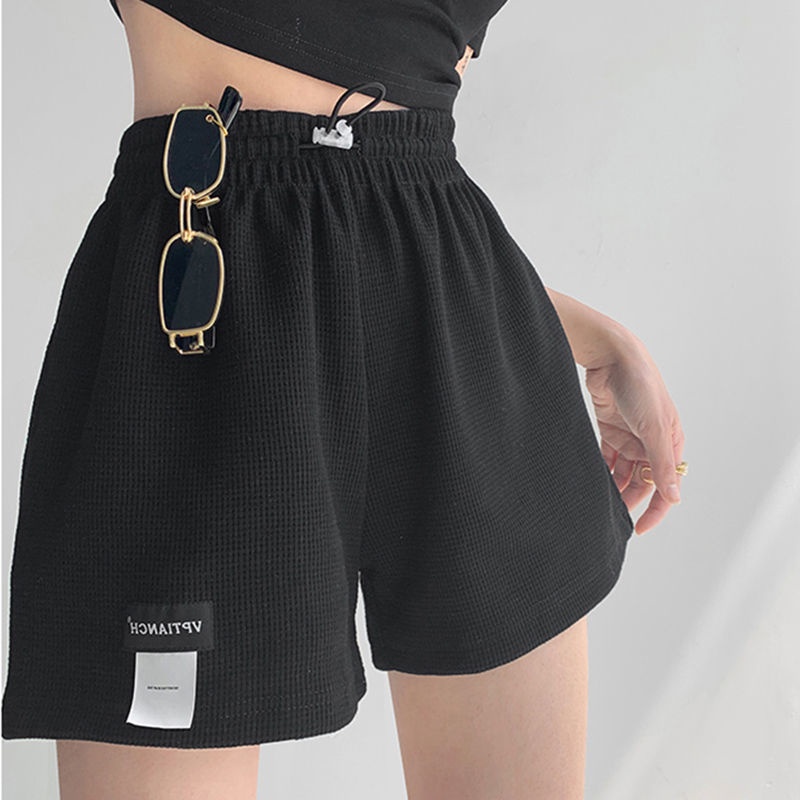 IMAODOU Quần Short Thể Thao Eo Cao Dáng Rộng Trẻ Trung Hợp Thời Trang Cho Bạn Gái