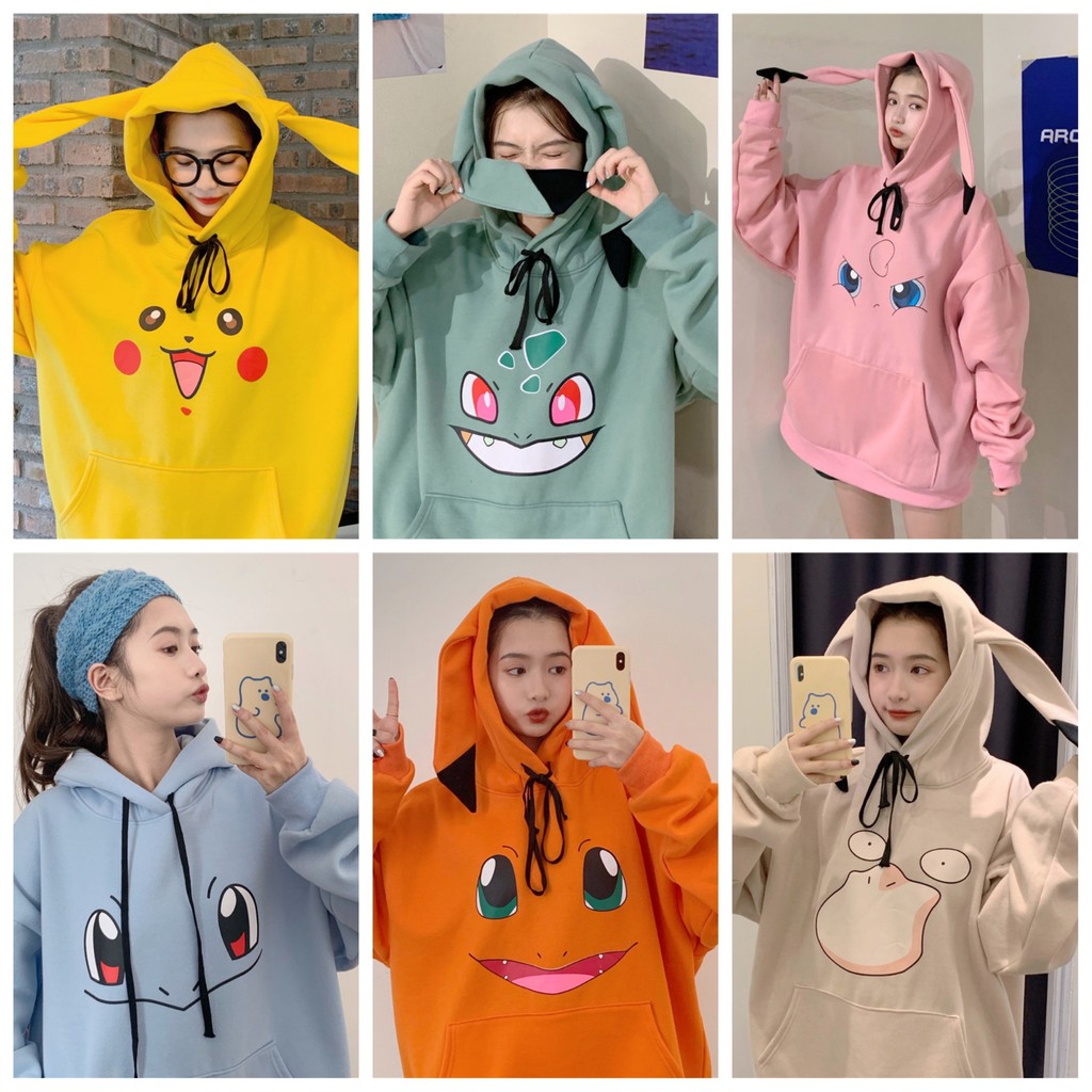 Áo hoodie pika unisex | WebRaoVat - webraovat.net.vn