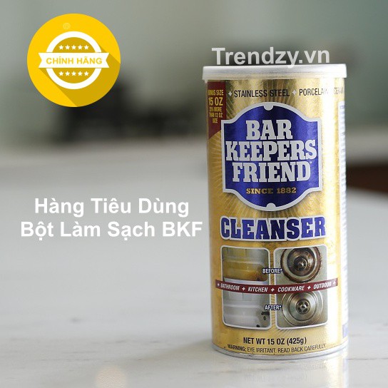 Combo Bột làm sạch BKF  (420g)+ Bình xịt bọt tẩy rửa đa năng BKF (720ml) -Làm sạch kính phòng tắm -Làm sạch kính bể cá