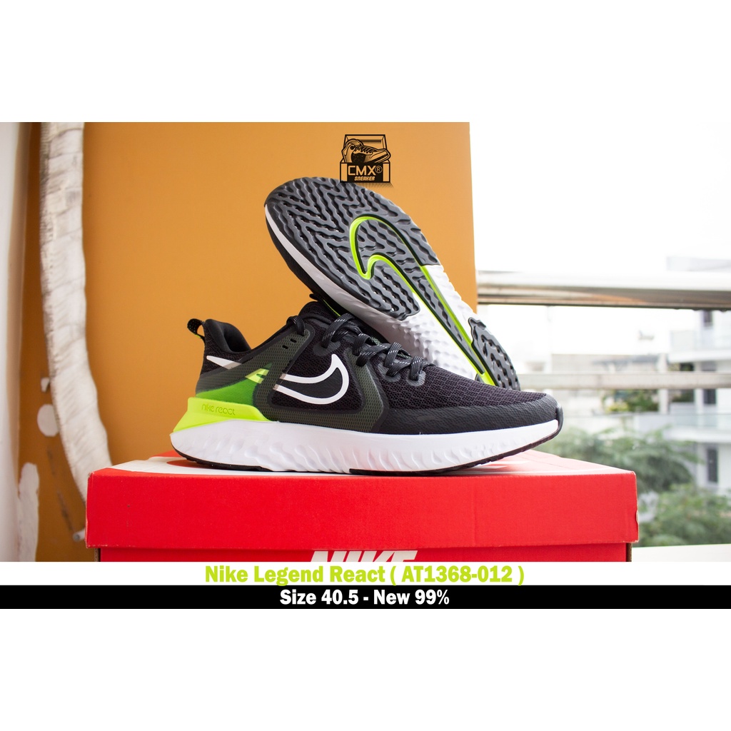 [ HÀNG CHÍNH HÃNG ] GIày Nike Legend React 2 Black/White Volt Noir ( AT1368-012 ) - HÀNG CHÍNH HÃNG 100%