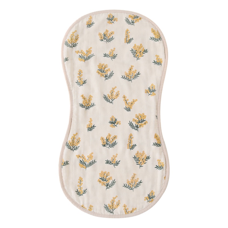 Yếm Ăn Cotton Bốn Lớp Họa Tiết Hoa Thoáng Khí Cho Bé 0-24 Tháng Tuổi