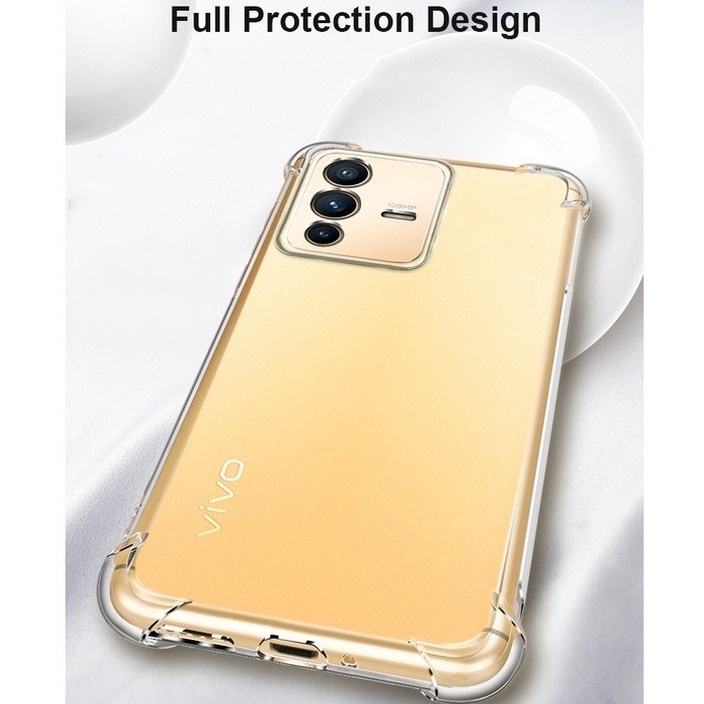 Ốp Lưng Silicone Trong Suốt Chống Sốc Cho Vivo V23 5G V23 Pro S12 Pro Y76S Y74S Y32 Y21Y Y33T Y21a Y21e