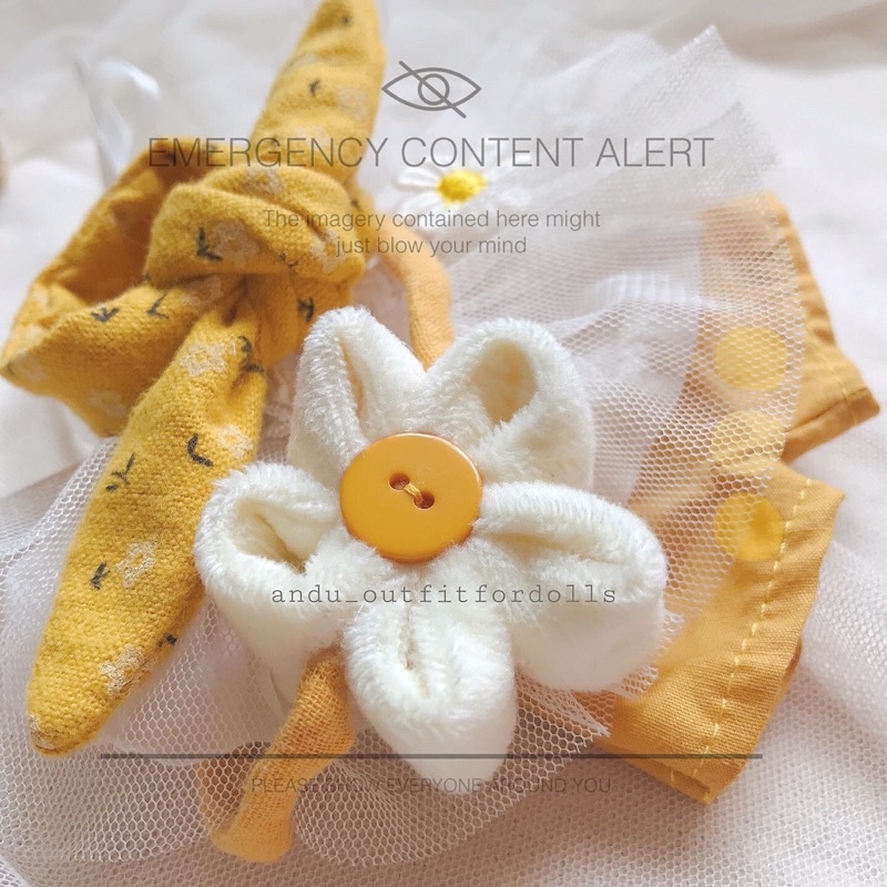 Set quần áo Sun Daisy cho doll 10cm- 15cm-20cm búp bê