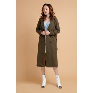 Áo khoác dạ 20AGAIN 2 hàng cúc KDA2444